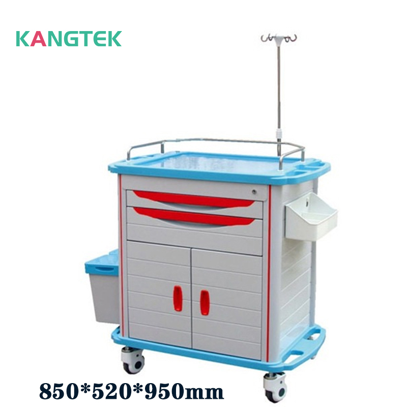 crash cart emergency trolley medical emergency cart ABS anesthesia workstation cart for hospital medical