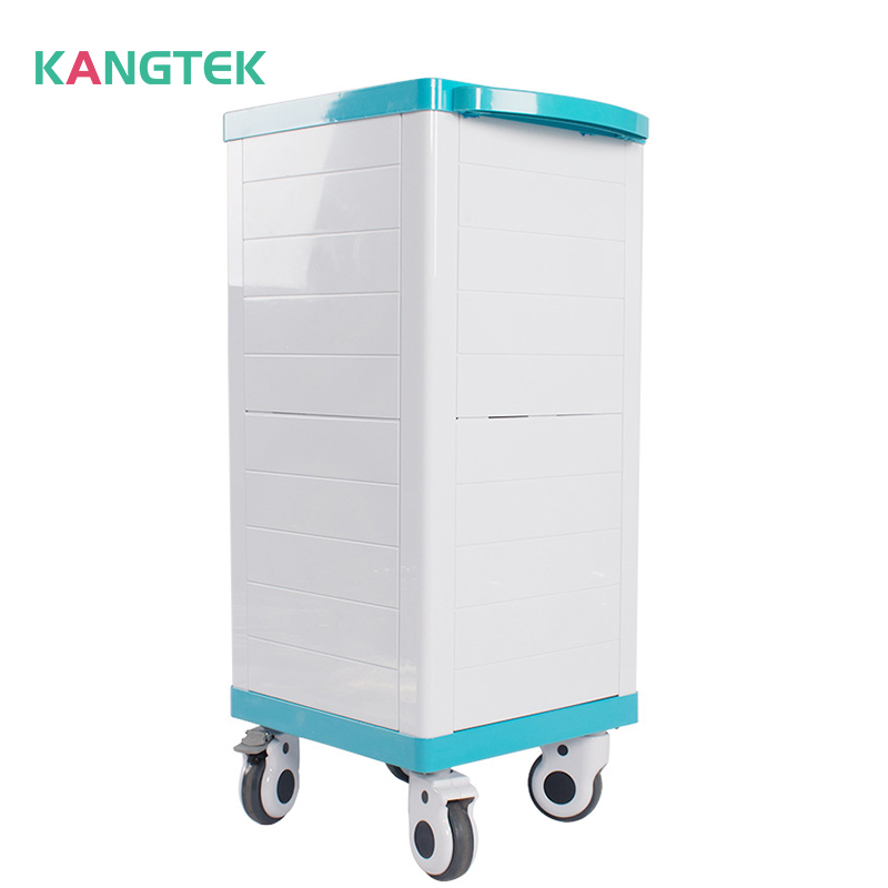 Thickened medical records cart archival medical records cabinet cart case rack single rows of plastic ABS case cart