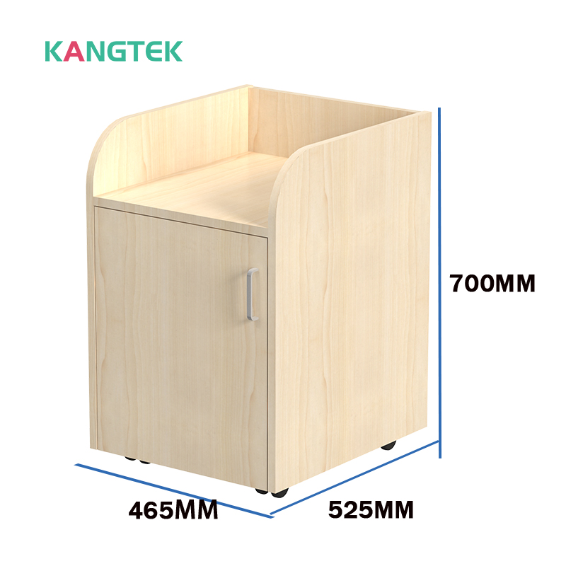 Wholesale retail cheap durable wooden bedside table for hospital