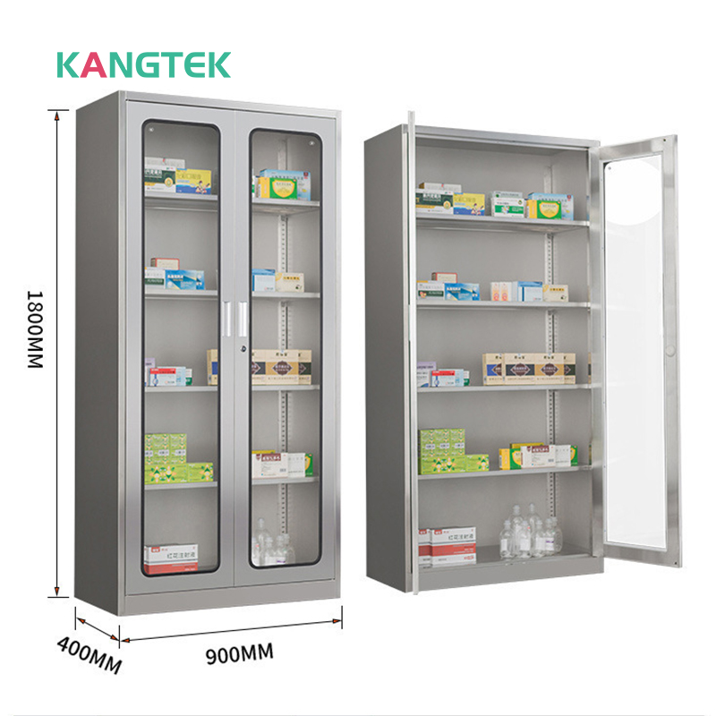 Aktenschrank aus Edelstahl 304, Metall-Aufbewahrungsschrank