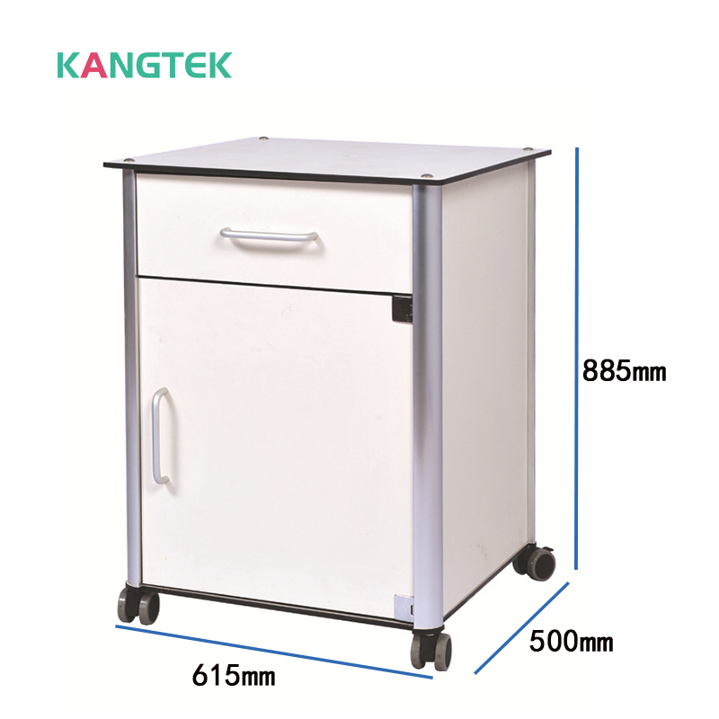 ออกแบบตู้เก็บของข้างเตียงแผ่นใยไม้อัด kanbeite ที่ใช้ในตู้ข้างเตียงทางการแพทย์ของโรงพยาบาลสำหรับผู้ป่วย