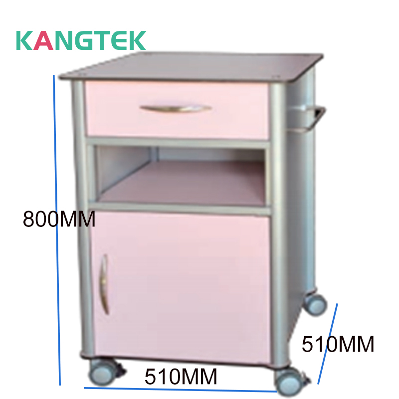 Movable Compact HPL Medical Bedside Cabinet sa ospital