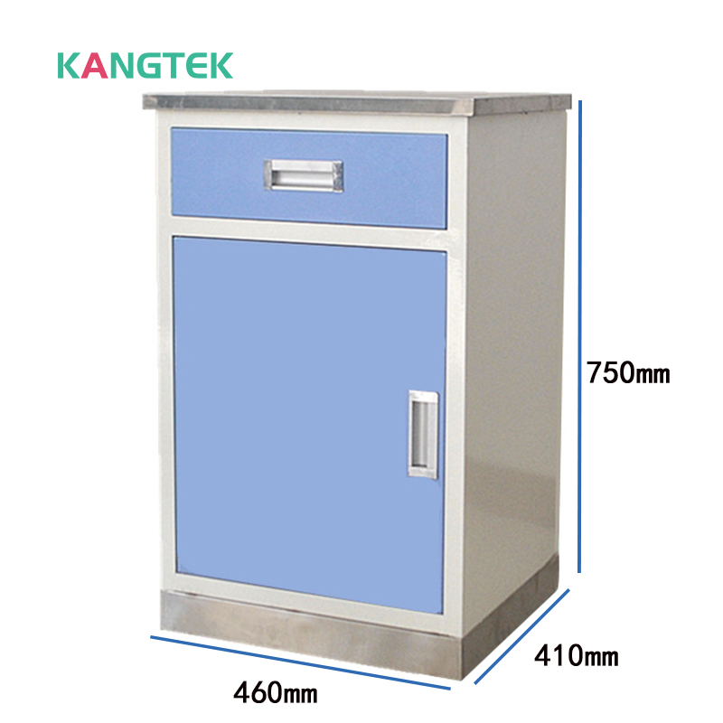 mobile patient bedside locker price with overbed table hospital