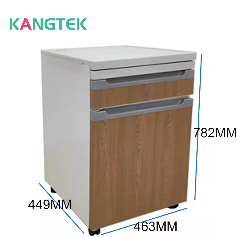 Table de chevet moderne de mobilier d'hôpital pour armoires médicales avec casiers