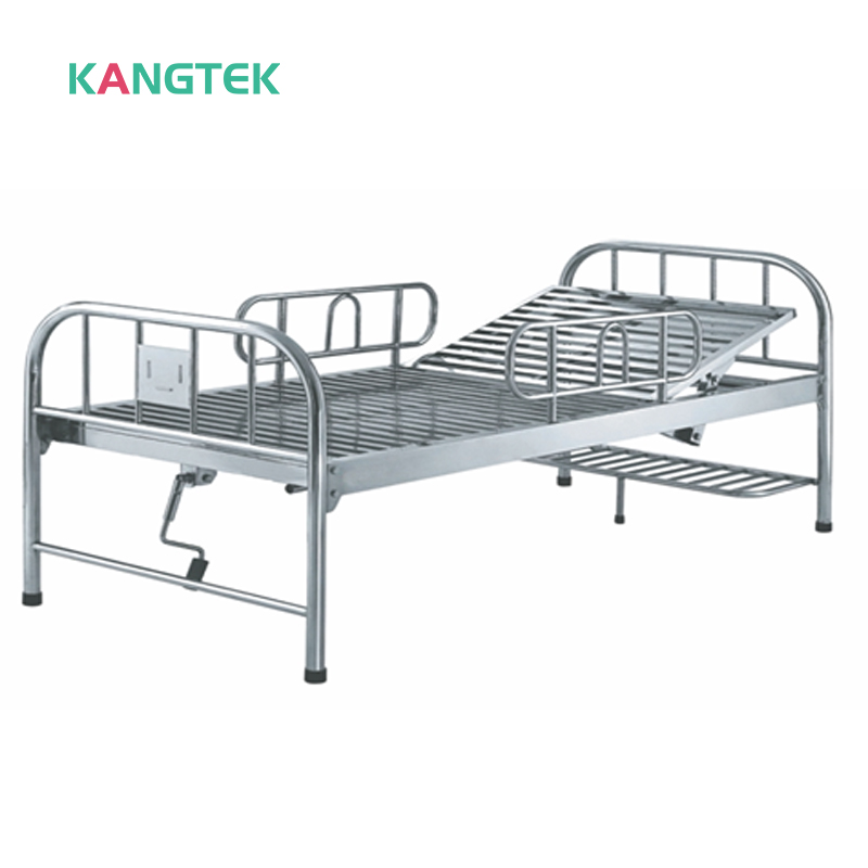 Stainless Steel Single Crank Hospital Bed