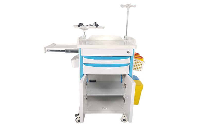 medical trolley with drawers