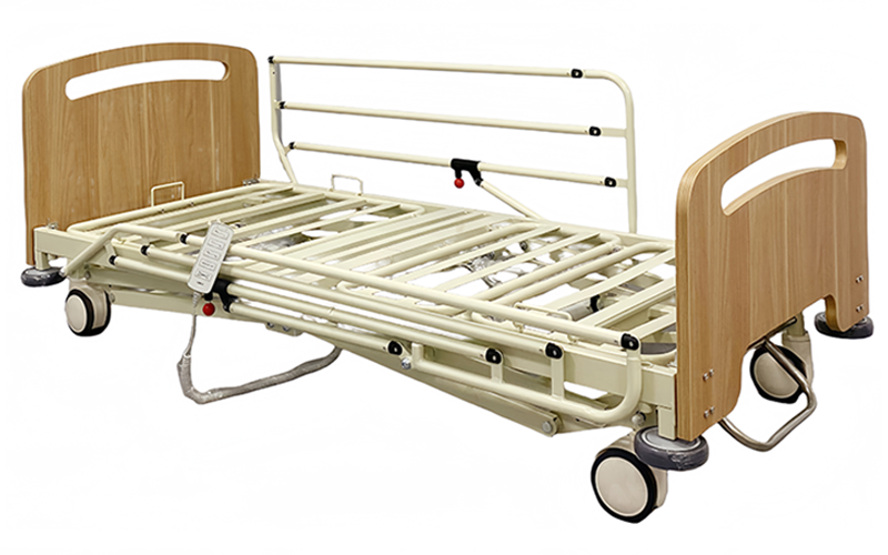 hospital bed with wheels