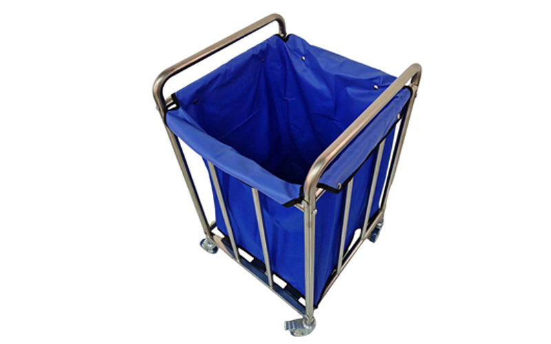 stainless steel linen trolley