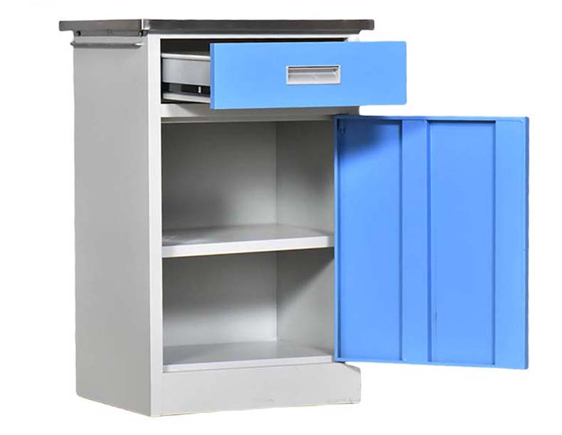hospital bedside table with drawers