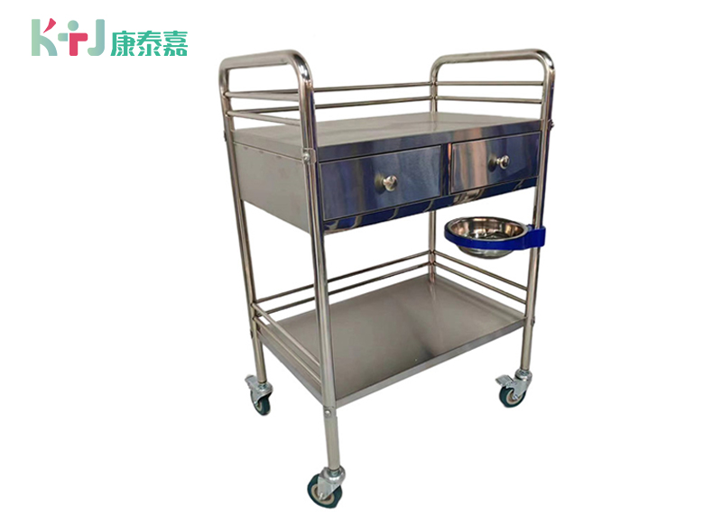 stainless steel medical trolley
