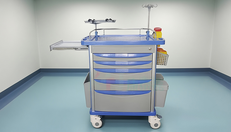 medical trolley with drawers