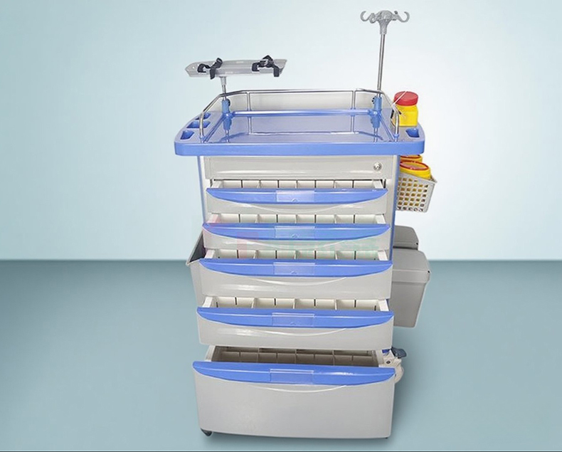 medical trolley on wheels