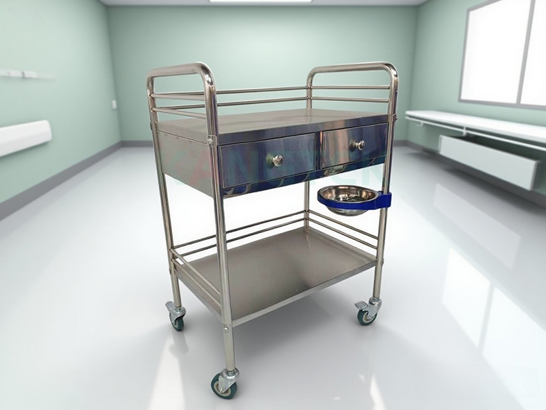 stainless steel trolley
