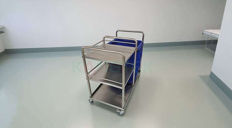 biomedical waste transport trolley