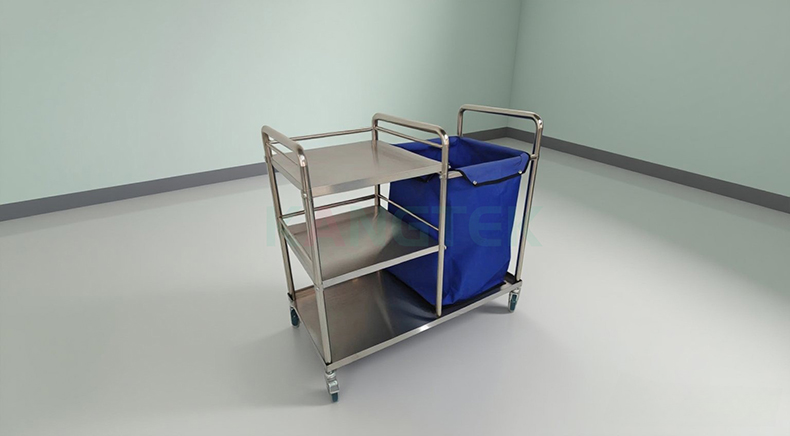 biomedical waste transport trolley