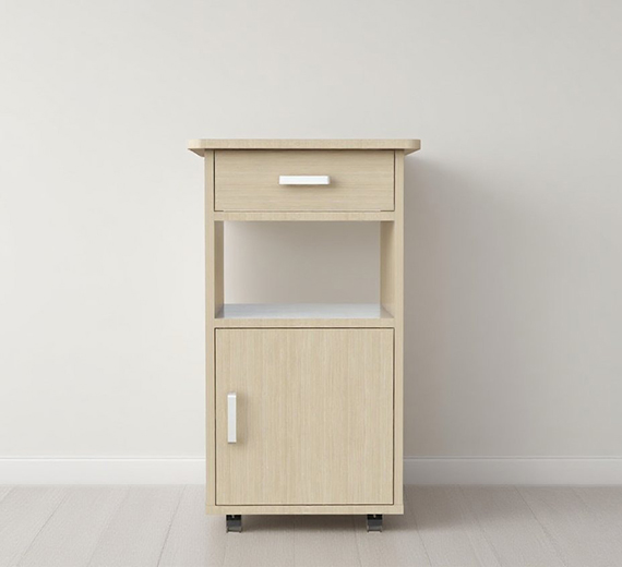 hospital bedside cabinet with drawers