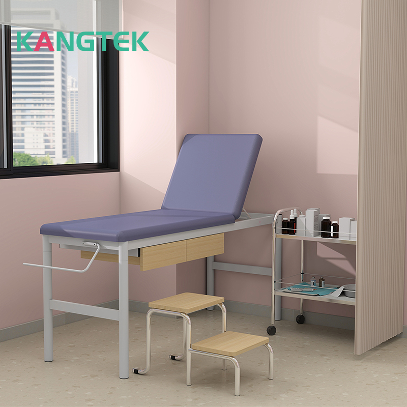 Adjustable Hospital Examination Bed With Drawers
