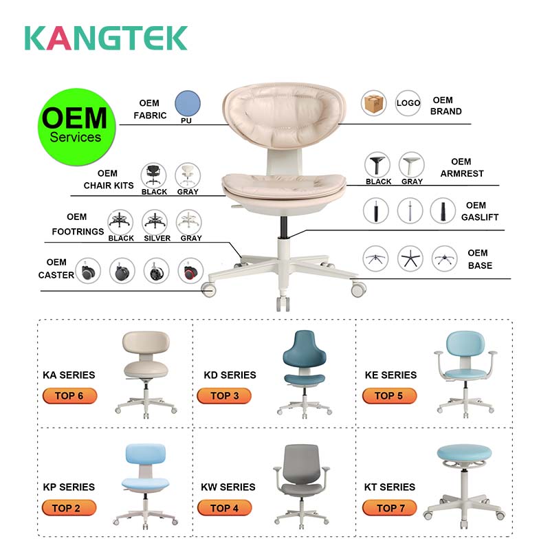 KANGTEK Medical Stool Adjustable Height Hospital Stool With Foot Ring