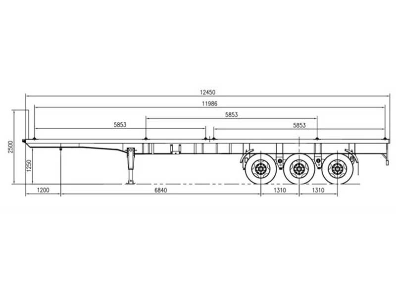 40 Ft Flatbed Trailer