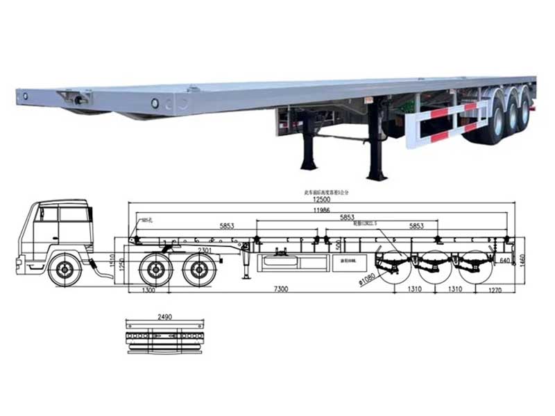 40ft Flatbed Trailer