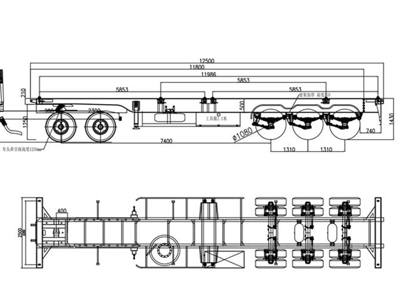 Platform Semi Trailer