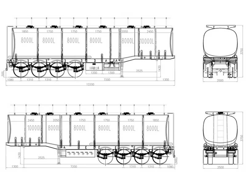 50000 Liters Tank Trailer