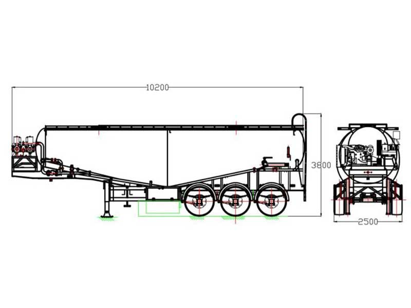 Cement Bulker Truck Trailer