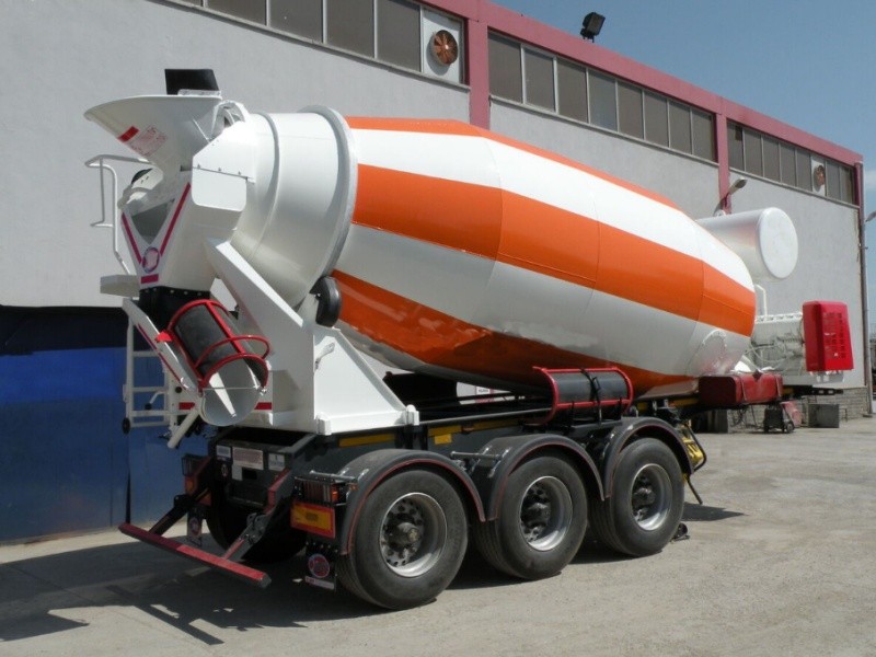 3 Axle Cement Mixer Trailer