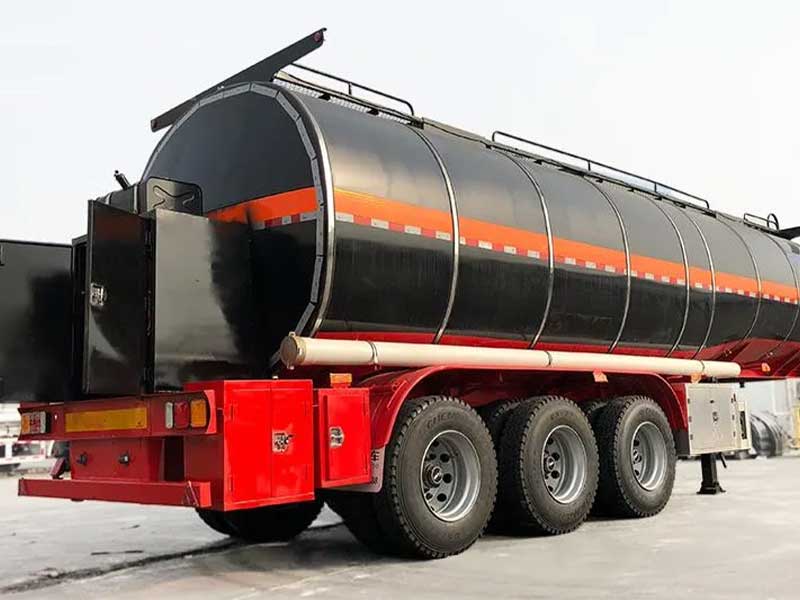 Tank Truck Trailer With Burner