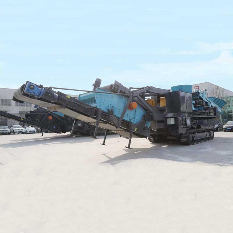 Mobile cone crusher crawler station