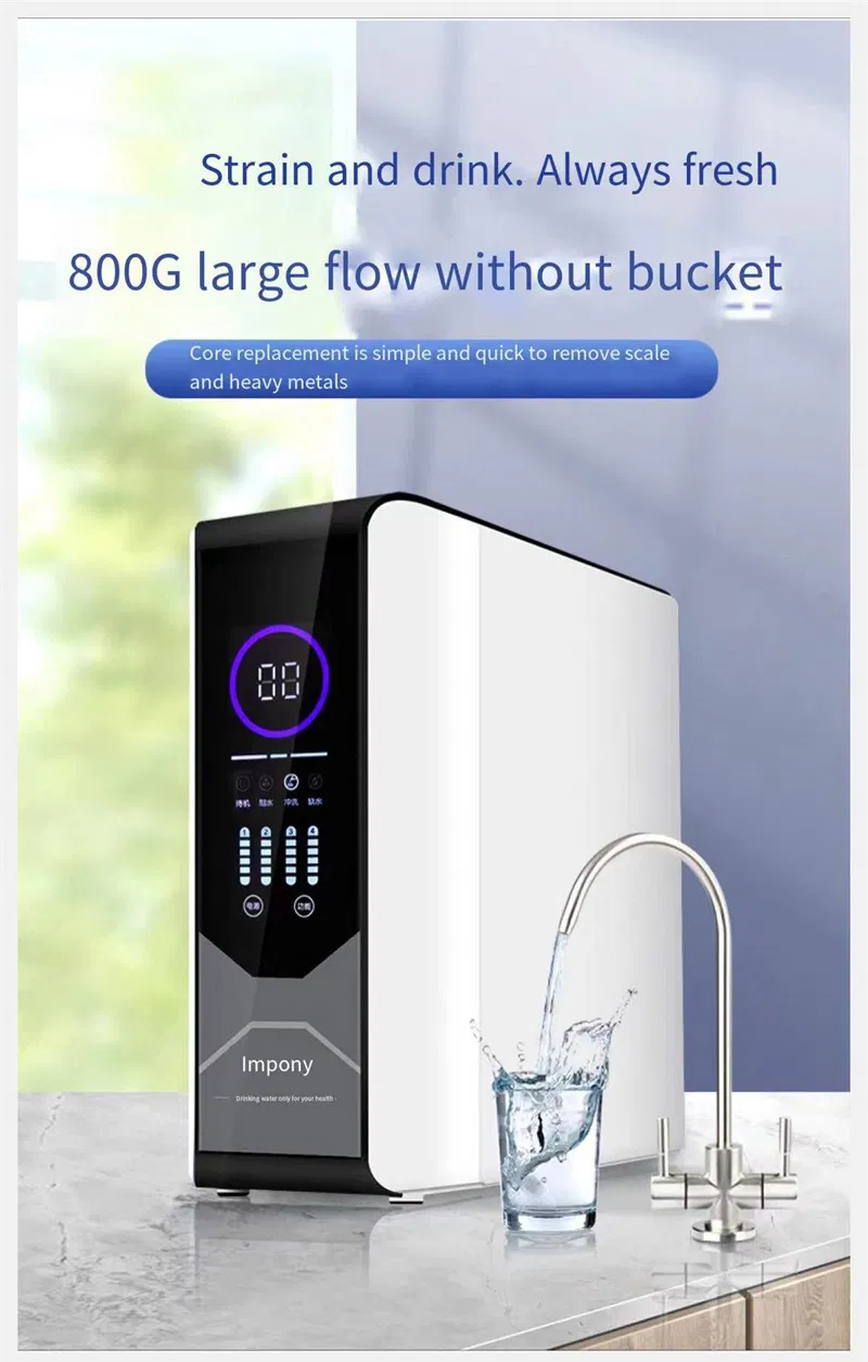 Large Flow 600GBP 800gpd RO System Pure Water Filtration System Water Filter Water Purifier for Home