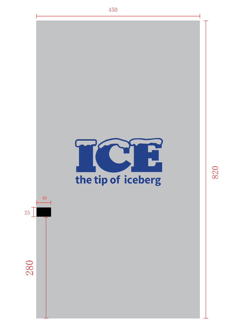 Basic style ice vending machine Basic style ice vending machine