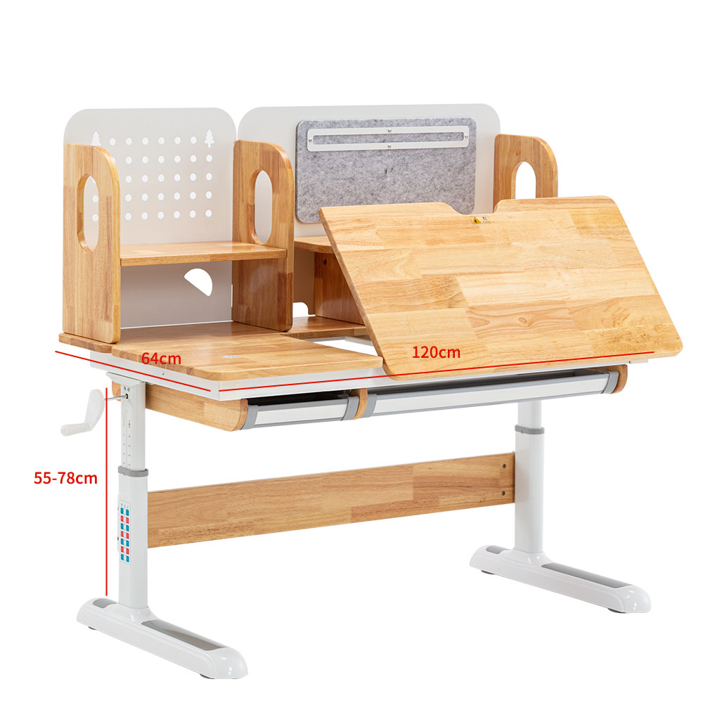 Mesa de estudo grande para móveis infantis com gavetas