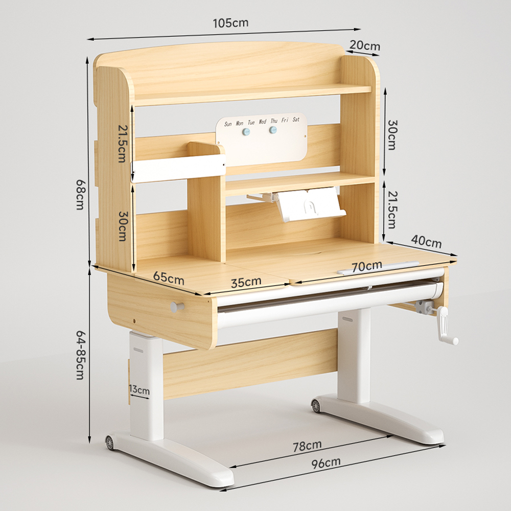 Multifunktionaler, ergonomischer, großer Hausaufgabenschreibtisch für Kinder