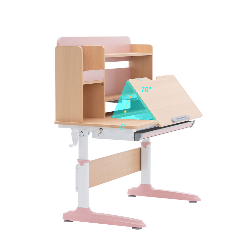 Grande mesa de leitura ergonômica dobrável e ajustável para crianças