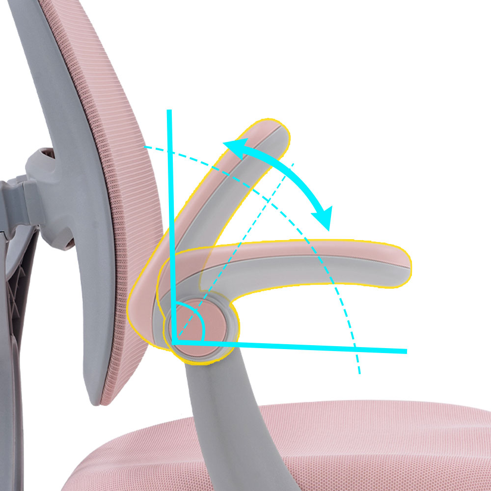 Cadeira de recanto de estudo infantil de design com apoio de braço