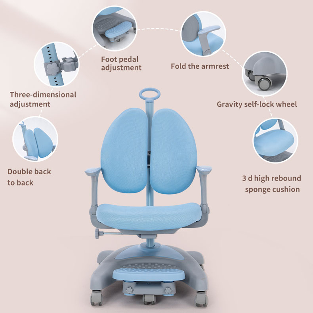 Home Height Adjustable Long Handle Chair For Children Study