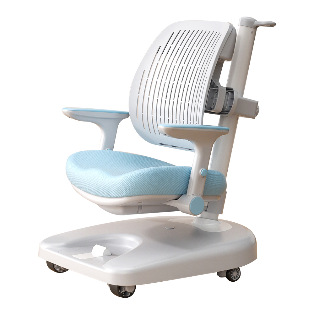 Cadeira ergonômica ajustável moderna para crianças estudando