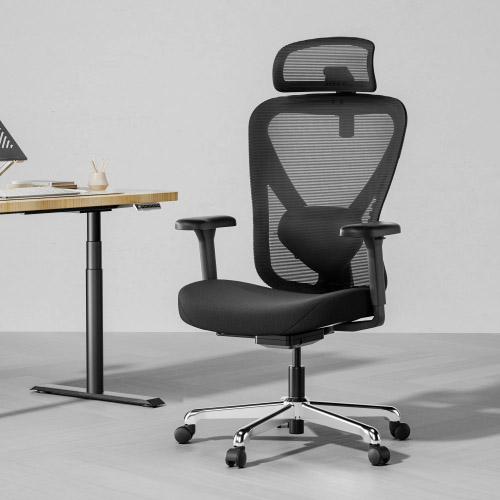 Cadeira de escritório ergonômica de malha DLS-Q1 com assento em cascata
