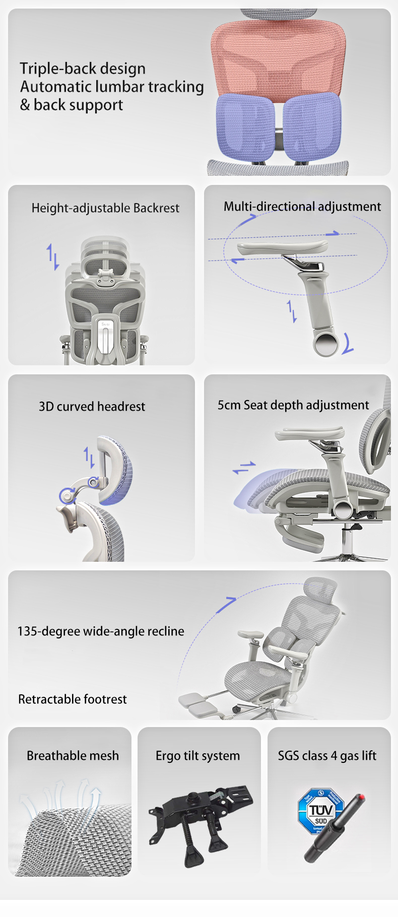 Ergonomic office chair