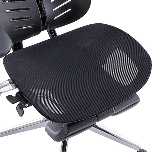 Kursi Kantor Ergonomis yang Dapat Disesuaikan dengan Sandaran Punggung dan Penyangga Lumbar Ganda