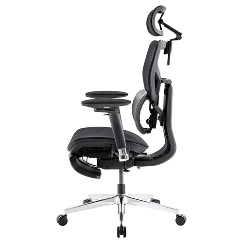 Kursi Kantor Ergonomis yang Dapat Disesuaikan dengan Sandaran Punggung dan Penyangga Lumbar Ganda