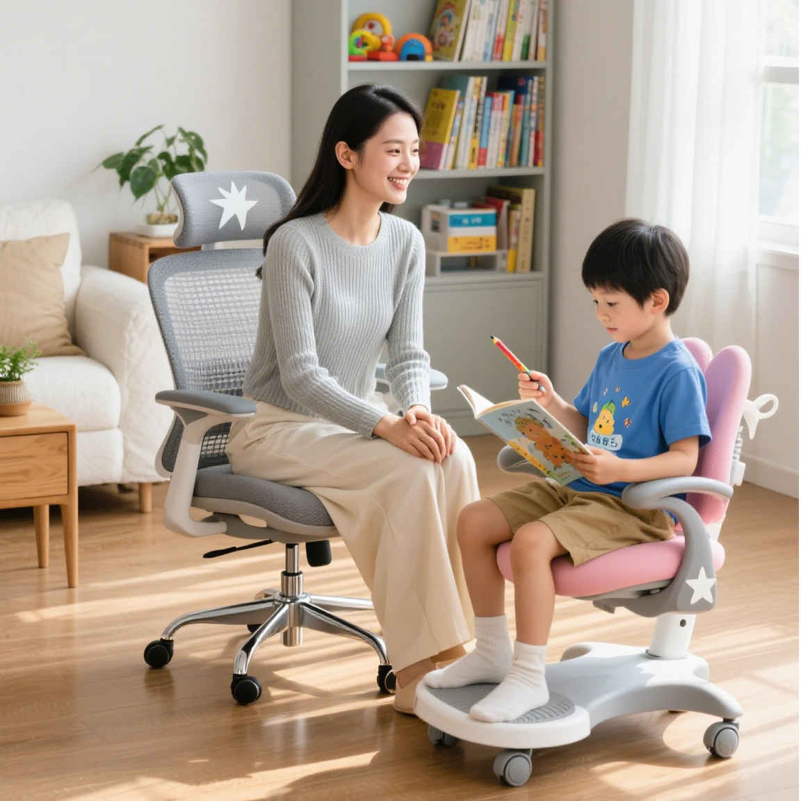 Ghế văn phòng và ghế trẻ em công thái học: Người bảo vệ sức khỏe cột sống