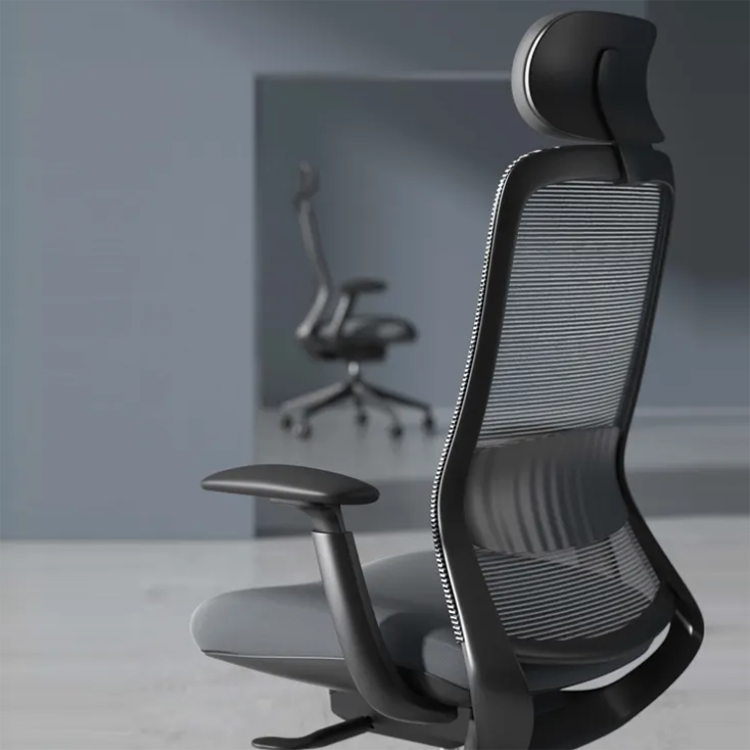 Cadeira de escritório com encosto médio ou alto