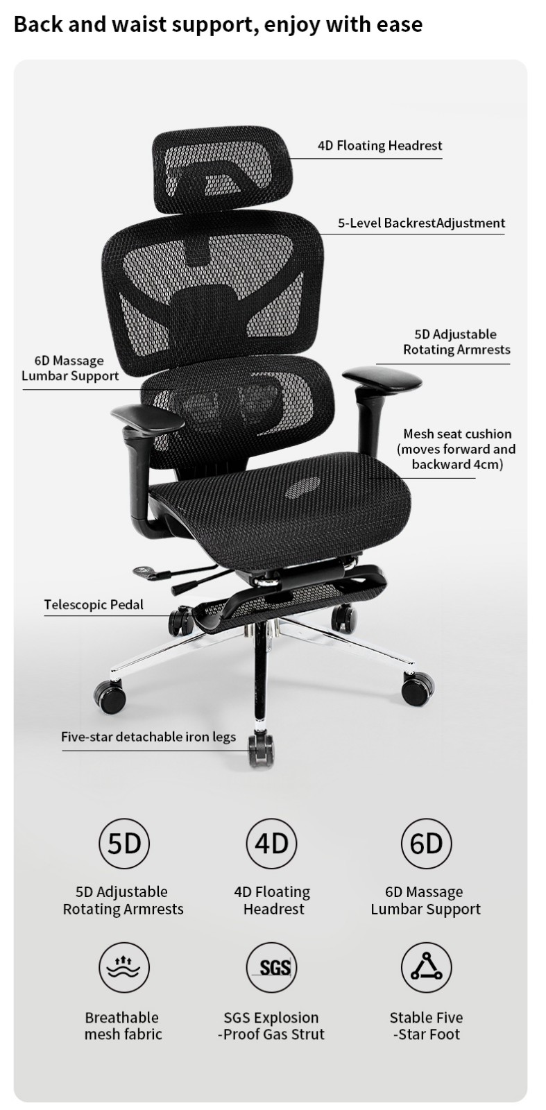 Adjustable office chair