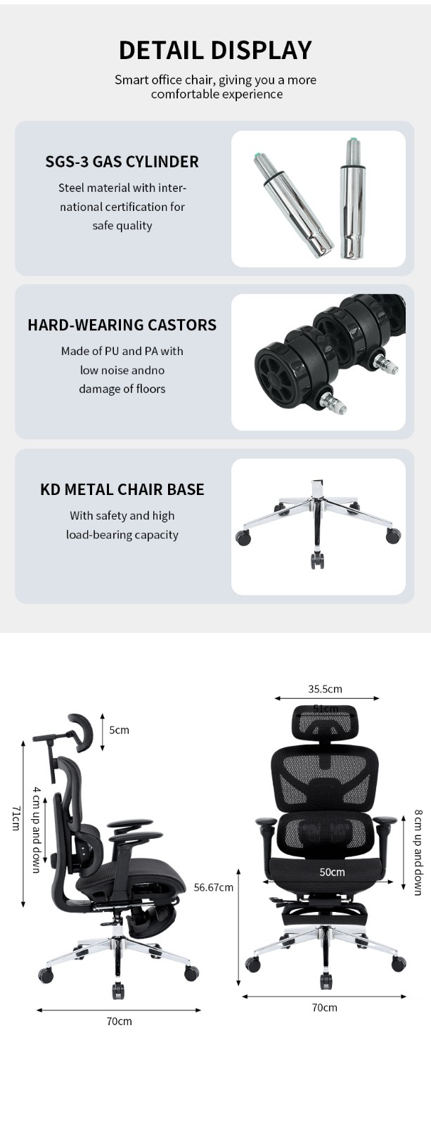 Adjustable office chair
