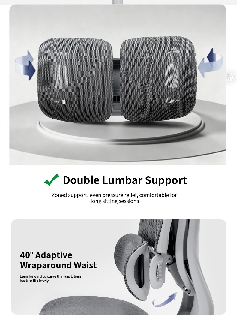 High back task chair