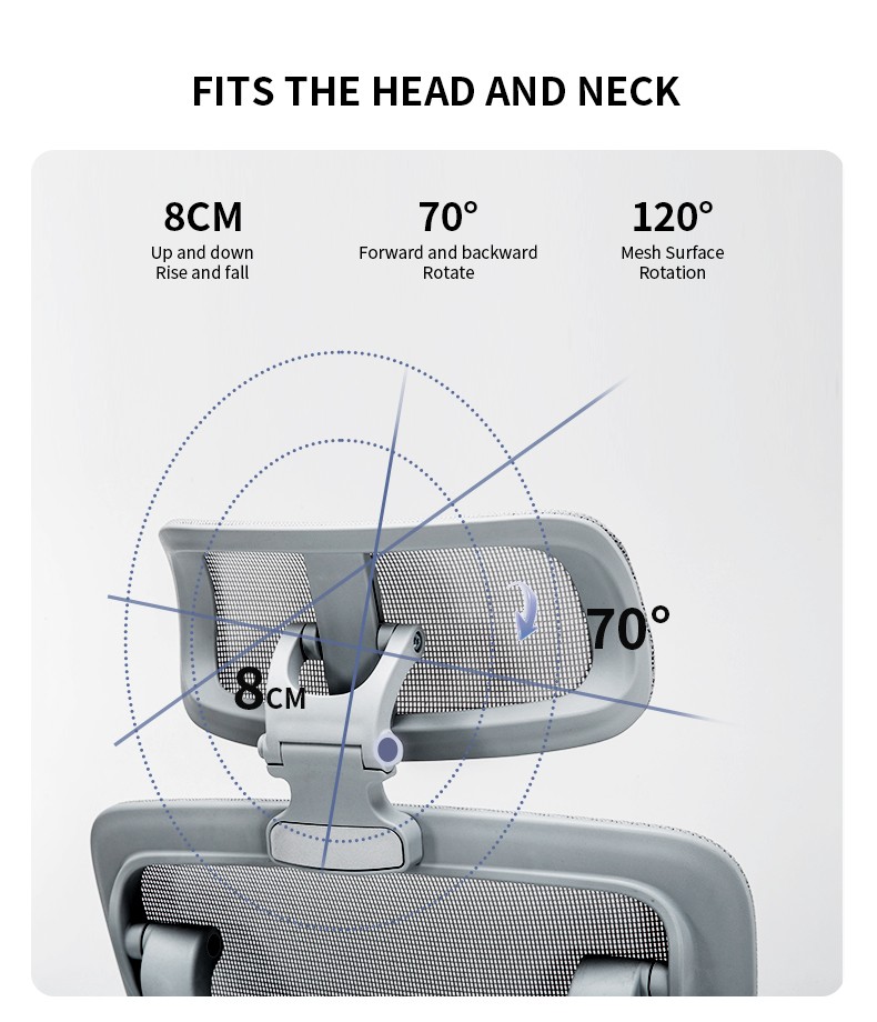 High back task chair