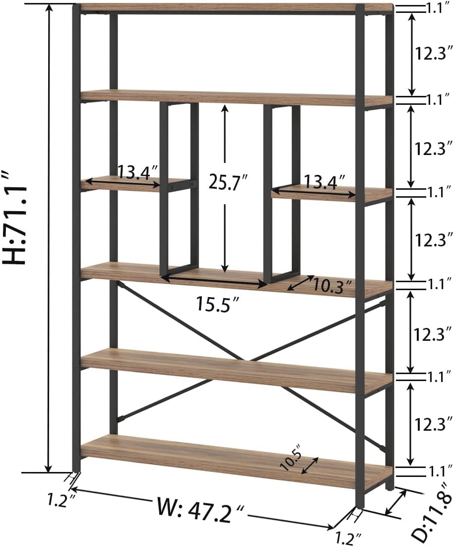 Modernes Präsentationsregal aus Holz und Metall für den Ausstellungsraum im Wohnzimmer