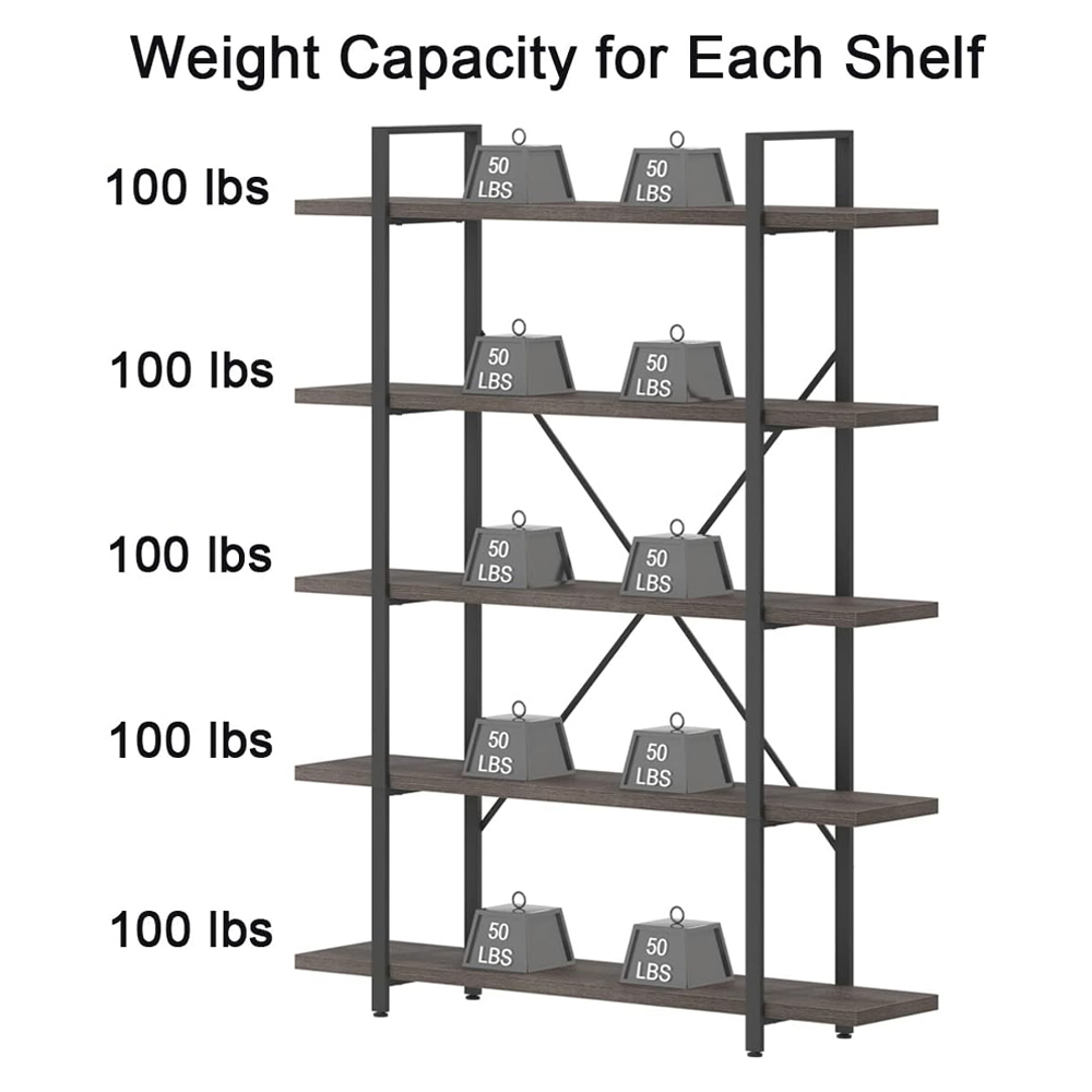 Wood Living Room Display Rack Storage Shelf Stand